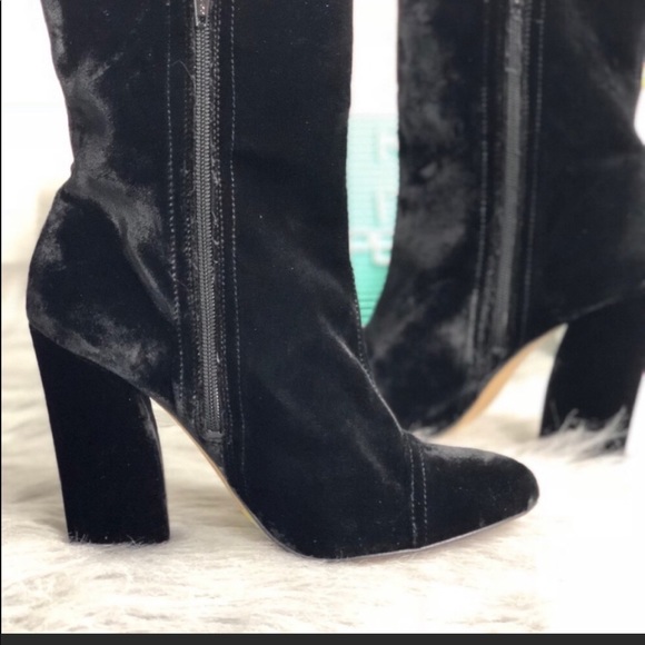 Shelly London Tater Velvet Side Zip Bootie - Picture 5 of 8